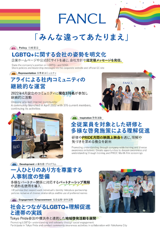 ファンケル、「Tokyo Pride」に4年連続で参画しブースを出展