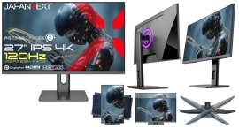 JAPANNEXTが27インチ IPSパネル採用 昇降式スタンド搭載 120Hz対応の4KゲーミングモニターをAmazon限定 35,980円で発売 JAPANNEXTが27インチ IPSパネル採用 昇降式スタンド搭載 120Hz対応の4KゲーミングモニターをAmazon限定 35,980円で発売