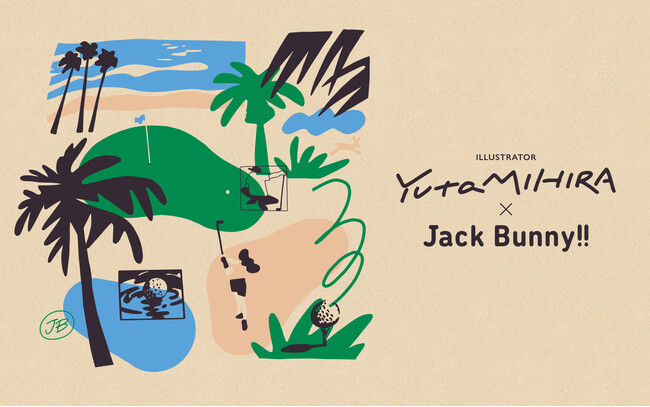 ゴルフアパレル Jack Bunny!!（ジャックバニー）から イラストレーターの三平悠太さんとのコラボアイテムを 2026年6月5日（金）より 発売！
