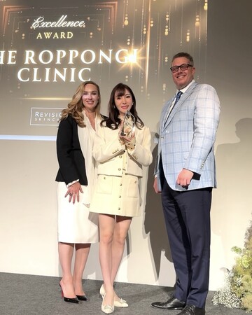 【受賞のご報告】THE ROPPONGI CLINIC、Revision Skincare（リビジョン スキンケア）使用実績により2年連続「Excellence Award」を受賞