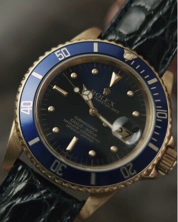 “Nipple Dial”を宿した、1984年製ROLEX 18K Gold Submariner Date 1984s - Ref.16808。まさに“ステータスピース”と呼ぶに相応しい一本。
