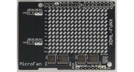 マイクロファン、TRYGEARにドットマトリックスLEDを追加するシールド「XDML-FUNX」発売!ダイナミック点灯処理や割り込み処理を学ぶのに最適 マイクロファン、TRYGEARにドットマトリックスLEDを追加するシールド「XDML-FUNX」発売!ダイナミック点灯処理や割り込み処理を学ぶのに最適