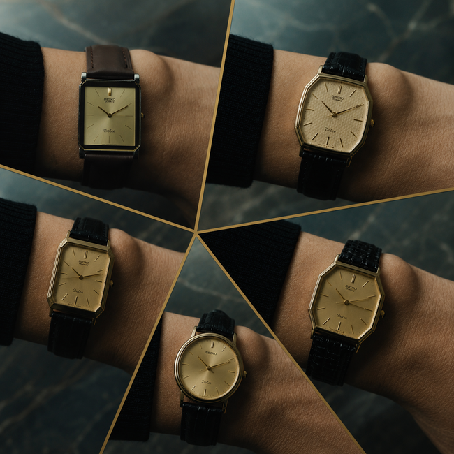 【SEIKO Dolce Collection】1980～1990年代を彩った、日本製ドレスウォッチの名作たち。世界を変えたクォーツ技術。その到達点として生まれた『Dolce』5本を一挙ご紹介。