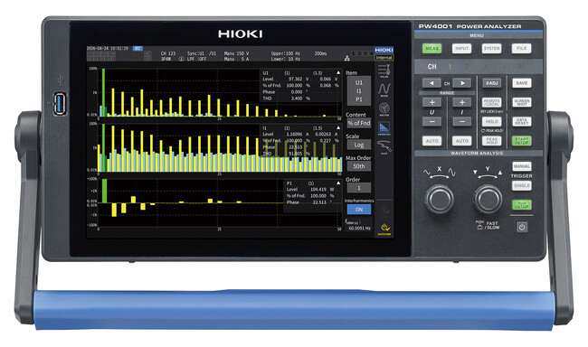 HIOKI、パワーアナライザPW4001用「IEC高調波/フリッカ測定」ライセンスを発売