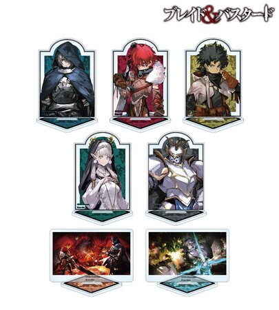『ブレイド＆バスタード』のトレーディングアクリルスタンド、トレーディンググリッター缶バッジなどの受注を開始！！アニメ・漫画のオリジナルグッズを販売する「AMNIBUS」にて