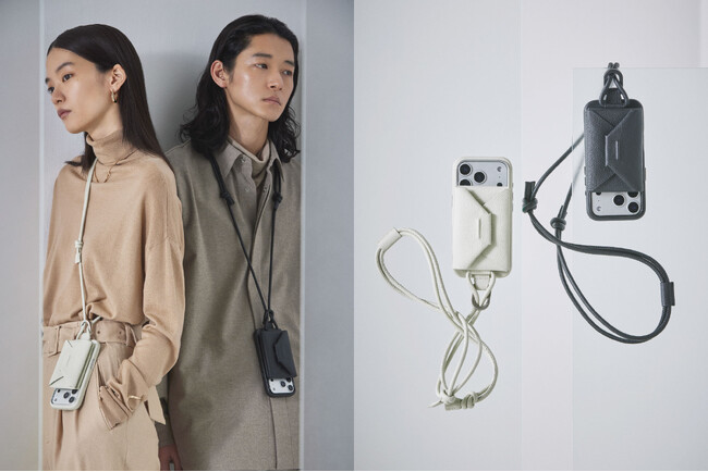 【objcts.io】ウェアラブルなiPhoneケース「MagWear」シリーズに、一枚革で仕立てた封筒型ミニウォレット「エンベロープ」が新登場。