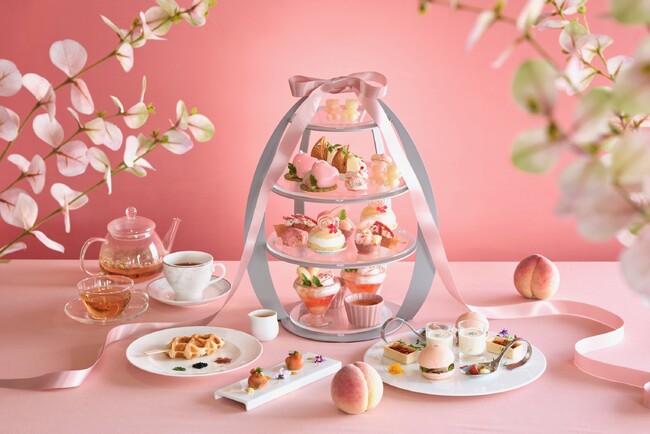 【リニューアルしたティースタンドで彩る】「アフタヌーンティーセット ～Pure Peach～」ご予約受付開始