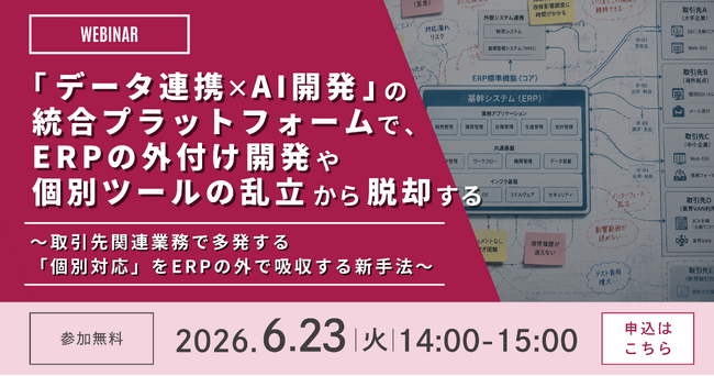 データ連携とAI開発基盤の活用でERP拡張の新しい選択肢を提案