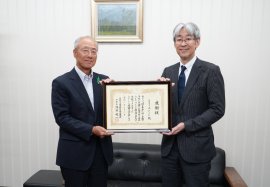 (左)公益社団法人 国土緑化推進機構 沖 修司 副理事長、(右)一般社団法人 ACC 沖田 大 専務理事