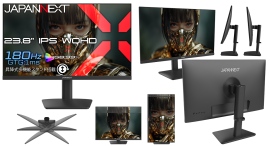 JAPANNEXTが23.8インチ IPSパネル 昇降式スタンドを搭載した180Hz対応のWQHDゲーミングモニターを30,980円で6月11日(木)に発売 JAPANNEXTが23.8インチ IPSパネル 昇降式スタンドを搭載した180Hz対応のWQHDゲーミングモニターを30,980円で6月11日(木)に発売
