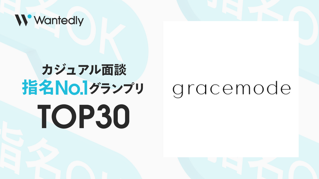 【44,000社中 TOP30入賞】gracemode、Wantedly「カジュアル面談 指名No.1グランプリ」で候補者から圧倒的支持を獲得