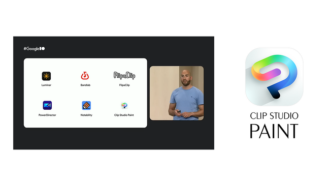 セルシスの大画面デバイスでの「CLIP STUDIO PAINT」機能最適化の取り組みが、Google I/O 2026にて事例として紹介