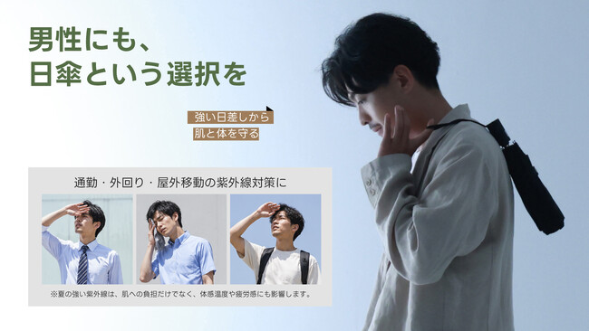 【新商品】KONCIWA、「5秒でたためる傘」人気シリーズから男性向け新モデル「MFU 5S PLUS」を発売