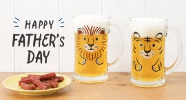 ビールを注ぐと絵柄が完成!?　遊び心あふれるビールジョッキや夏に活躍するクールタオルなど、父の日に贈りたいユニーク雑貨をBleu Bleuet全店舗で展開中♪