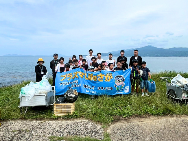 環境の日、唐津の離島・高島で全校児童13名が