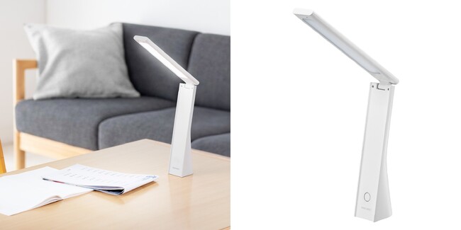 コードレスで使う場所を選ばない!折りたたんで持ち運べる充電式LEDデスクライトを発売