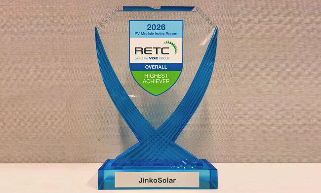 ジンコソーラー、RETC「2026 PV Module Index」にて7年連続で最高評価を獲得
