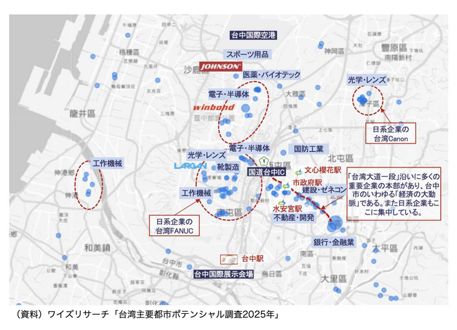 【地域経済分析】企業数約23.7万社。半導体サプライチェーンを支える精密機械の巨大クラスター「台湾・台中」の最新ビジネス動向をまとめたレポートを公開