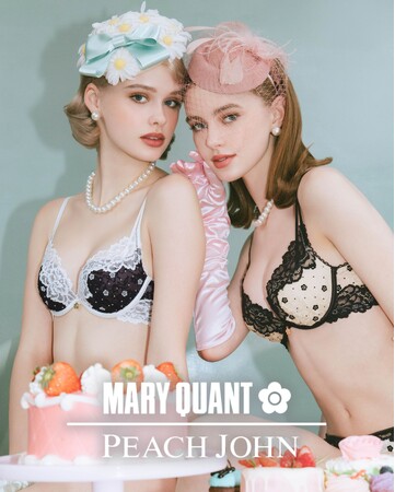 【PEACH JOHN】大人気コラボ第3弾(ハート)コスメ・ファッションブランド「MARY QUANT（マリークワント）」とのコラボレーションコレクションを発売＜6月24日（水）＞