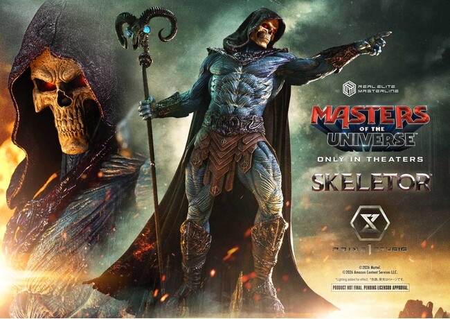 映画『マスターズ・オブ・ユニバース』より、「スケルター」の1/3スケールスタチューが登場
