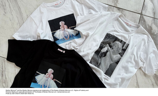 【DRESSTERIOR】時代を超えて愛される永遠のアイコン、「マリリン・モンロー」生誕100周年を記念した、特別なフォトTシャツ2型が新登場！6月18日(木)より先行予約開始