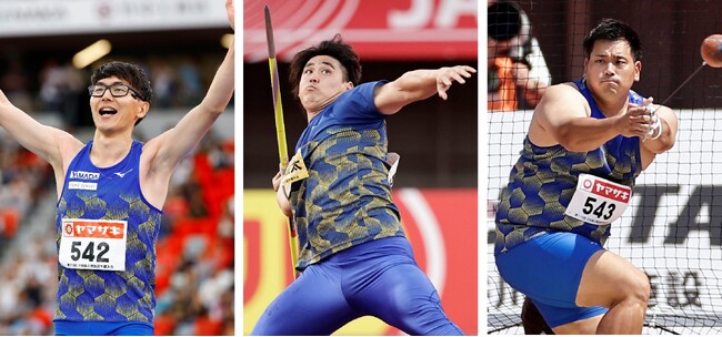 「第110回日本陸上競技選手権大会」で所属選手３名がメダル獲得！男子やり投 崎山雄太がアジア競技大会日本代表に内定