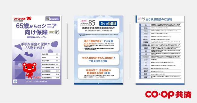 コープ共済「《あいぷらす》プラチナ85 パンフレット」UCDA認証「伝わるデザイン」を取得!