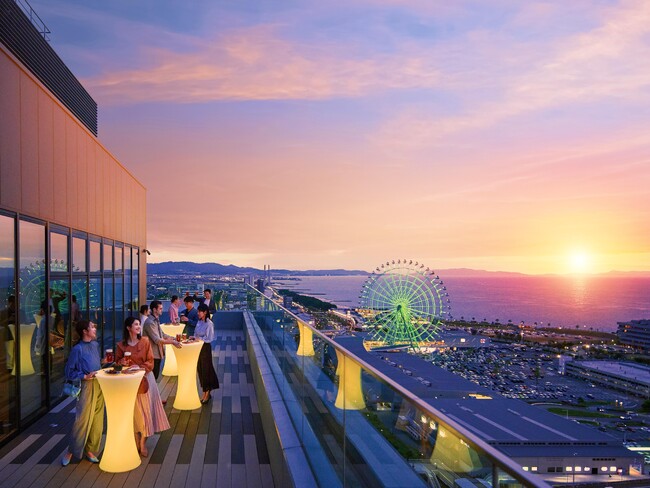 【OMO関西空港】夕陽100選の大阪湾を望む絶景テラスで乾杯！「よなよなご近所ビアガーデン」初開催