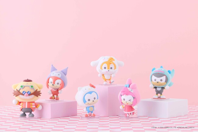 『SONIC & FRIENDS』と「サンリオキャラクターズ」のコラボに新商品登場！『SONIC & FRIENDS』マスコットシリーズにシルバー、チャオ、ルージュが仲間入り