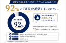 REVERIA「商品を推奨する」92% REVERIA「商品を推奨する」92%