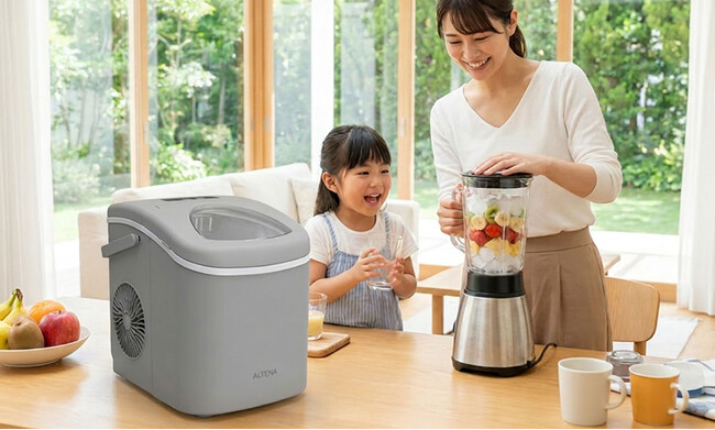 【ユーザーの声にお応えして】テレビや雑誌で話題の「ALTENA 高速製氷機 ICE-C01」に待望の専用別売パーツ（氷ケース・排水キャップ）が新登場！
