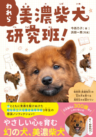 日本にわずか300頭、絶滅危機の幻の日本犬「美濃柴犬」を授業で育てる高校生に密着！累計50万部超の作家・今西乃子最新作『われら　美濃柴犬研究班！ぼくらの学校で命をつなぐ』6月30日発売