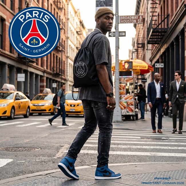 【イーカムグループ】UEFA チャンピオンズリーグ2 連覇の名門『パリ・サンジェルマン』より、ストリートで映える大容量ナップザックが新登場！