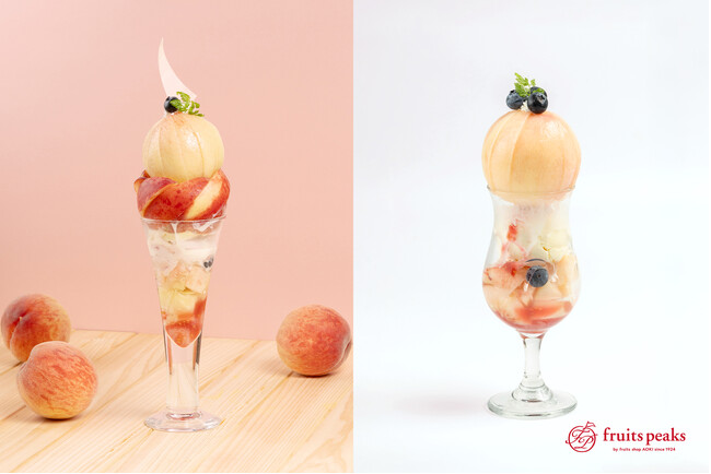 桃が主役のアツい夏がやってくる！1玉まるごとトッピングの“極上桃パフェ”が今年も登場