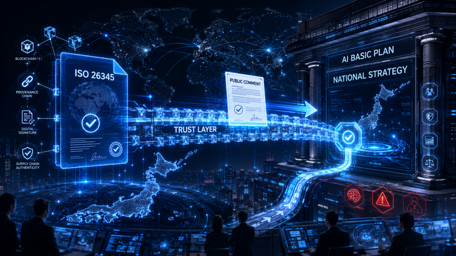 【政策提言】サイカルトラスト、国の「AI基本計画（素案）」へ意見を提出 ― ブロックチェーンによるサプライチェーンの真正性の国際標準化（ISO/TC307）を “国家戦略の柱” として明記するよう提言