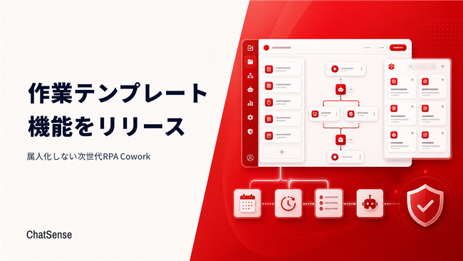 企業向け「次世代RPA」のCowork、作業テンプレート機能をリリース