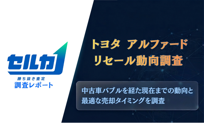 【調査レポート】トヨタ アルファードリセール動向調査を発表