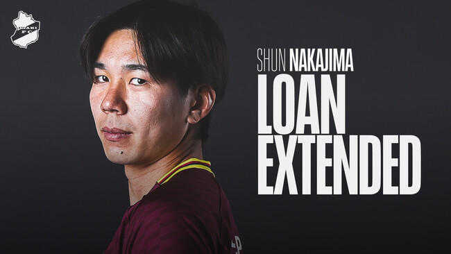 【いわきFC】中島舜 選手、期限付き移籍期間延長のお知らせ
