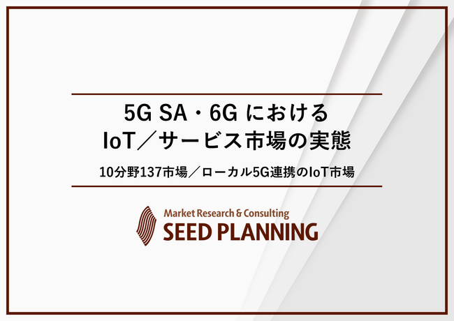 5G SA・6G におけるIoT／サービス市場の実態を調査、2025年の市場規模は約12兆6,500億円に