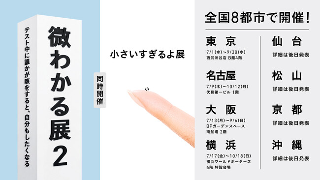 新企画展!『微わかる展2』+『小さいすぎるよ展』が全国8都市で開催!