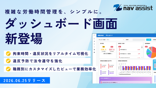 改善基準告示対応の業務負担を軽減、Navisia乗務員時計が統合ダッシュボードをリリース