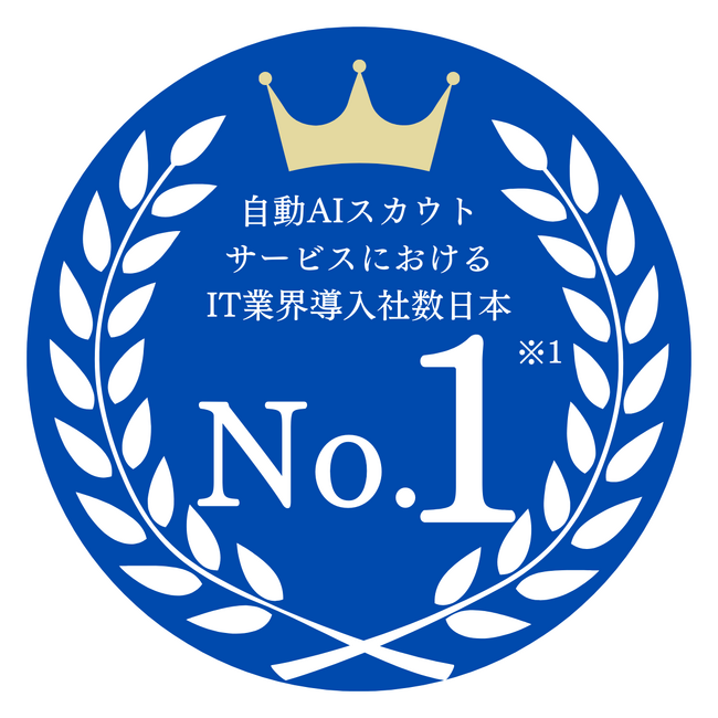 AIスカウトサービス「RecUp」がIT業界において国内導入数No.1を獲得