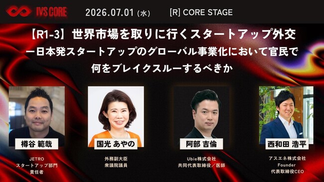 アスエネ代表の西和田、元内閣総理大臣の岸田 文雄氏をはじめ、政治家・起業家・投資家・経営者が集う「IVS CORE」に登壇