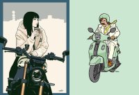 ヤマハ発動機　企業ミュージアム「コミュニケーションプラザ」「イラストレーターが描く　YAMAHAバイクのあるスタイル展」について