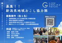 令和8年度新潟県地域おこし協力隊（ニイガタコラボレーターズ）を募集します