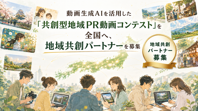 動画生成AIを活用した「共創型地域PR動画コンテスト」を全国へ、地域共創パートナーを募集