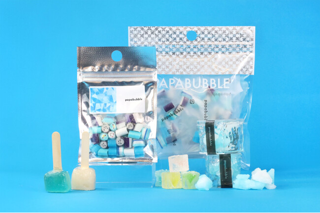 パリッともっちり新食感の氷グミや昨年話題の“流氷のカケラ”キャンディまで　全4種　PAPABUBBLEの氷シリーズ　7月2日より発売