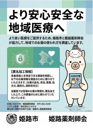 姫路薬剤師会の「抗菌薬の適正な処方」を守る実証事業を姫路市が支援します