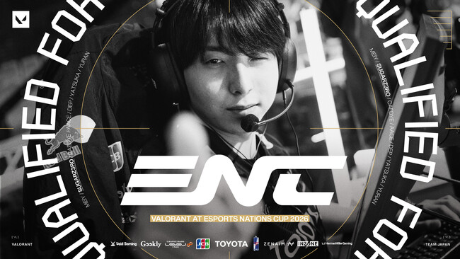 「ZETA DIVISION」VALORANT部門のSugarZ3ro、日本代表として『Esports Nations Cup 2026』本戦へ進出。