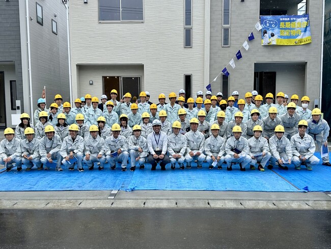 【一建設株式会社】「仙台市立仙台工業高等学校」建築科1・2年生59名を対象に木造住宅の建築現場見学会を6月22日（月）に開催